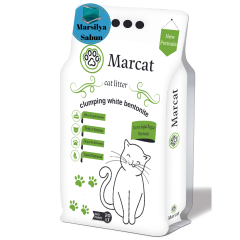 MarCat 20 Lt Ince Tane Sabun Kokulu Beyaz Bentonit Kedi Kumu